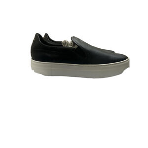 LITA Women's Black and White Leather Slip-On Sneakers Size 7/37, NIB